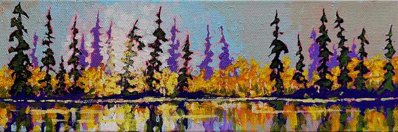 Alberta Muskeg, Acrylic painting by Canadian landscape artist, Jim White