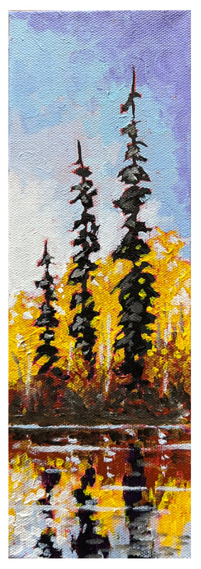 Tree Study #4, Acrylic painting by Canadian landscape artist, Jim White