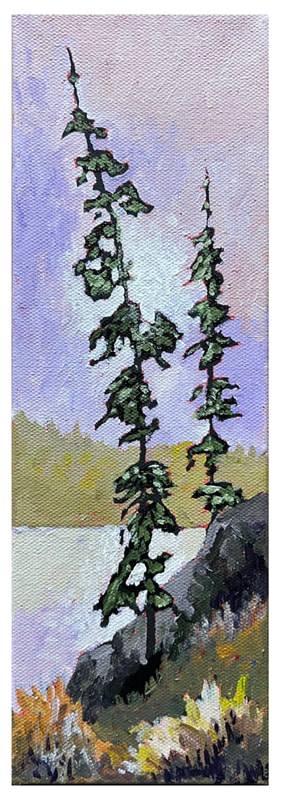 Tree Study #2, Acrylic painting by Canadian artist, Jim White