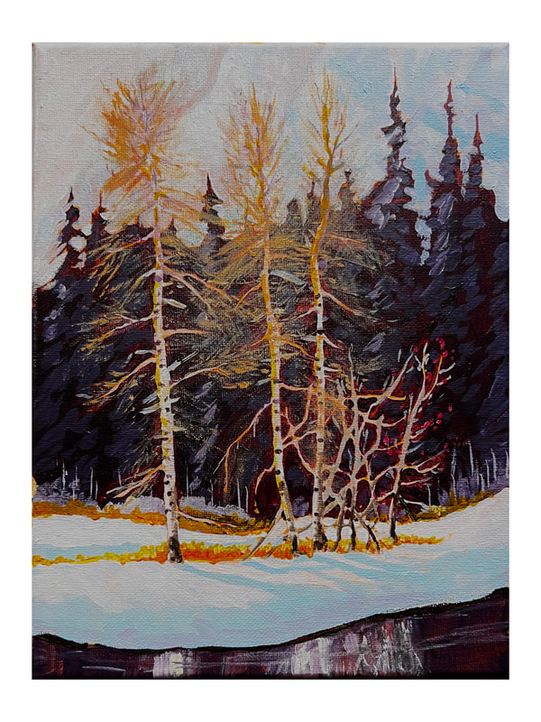 High Pasture, Acrylic painting by Canadian landscape artist, Jim White