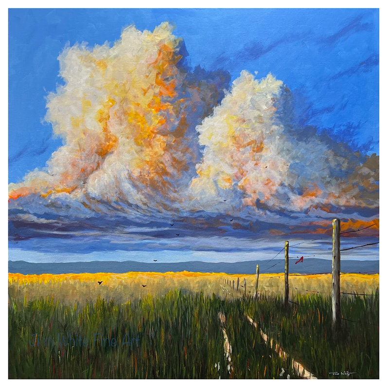 Dragon's Breath, Acrylic painting by Canadian landscape artist Jim White