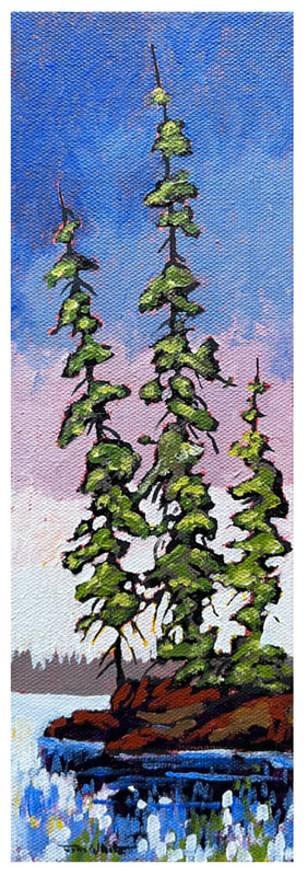 Tree Study #1, Acrylic painting by Canadian landscape artist, Jim White
